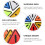 2 Sets Car Safety Reflective Triangular Danger Stickers 8