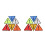 2 Sets Car Safety Reflective Triangular Danger Stickers 11