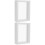 2Pcs Diy 3D Plant Frame Double Sided Glass Leaves 6Inch White 5