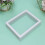 2Pcs Diy 3D Plant Frame Double Sided Glass Leaves 6Inch White 10