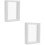 2Pcs Diy 3D Plant Frame Double Sided Glass Leaves 6Inch White 6