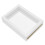 2Pcs Diy 3D Plant Frame Double Sided Glass Leaves 6Inch White 9