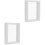 2Pcs Diy 3D Plant Frame Double Sided Glass Leaves 6Inch White 3