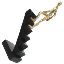 2 Stuks Creatieve Trap Beeldje Sculptuur Voor Thuis En Kantoor