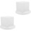 2 Sets Foam Cake With Stand Decorative Dummy Model For Wedding 5