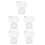10 Pcs Geometric Ruler Plastic Drafting Template For Students 8