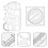 10 Pcs Geometric Ruler Plastic Drafting Template For Students 11