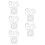 10 Pcs Geometric Ruler Plastic Drafting Template For Students 7