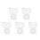 10 Pcs Geometric Ruler Plastic Drafting Template For Students 4