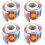 4 Rolls Fluorescent Adhesive Target Stickers 7