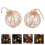 8 Pcs Clear Plastic Fillable Ornament Balls With Rope For Christmas 11