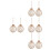8 Pcs Clear Plastic Fillable Ornament Balls With Rope For Christmas 4