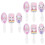 3 Sets 3Pcs Lovely Panda Pattern Combs Assorted Colors 6
