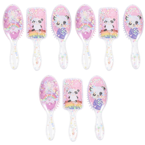 3 Sets 3Pcs Lovely Panda Pattern Combs Assorted Colors 2