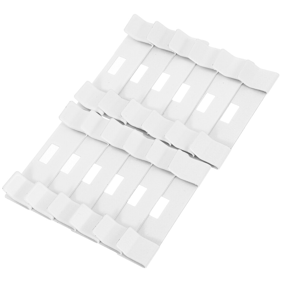 Villcase White 12Pcs Vertical Blind Vane Saver Clips, Metal Replacement Slats