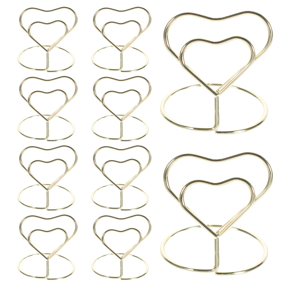 50 Pcs Heart Shape Wire Table Number Holders With Base Golden-image-OPC-PKXHJN9-NEW
