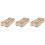 3Pcs Wooden Paint Holder Organizer Storage Rack For Paints 6