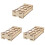 3Pcs Wooden Paint Holder Organizer Storage Rack For Paints 4