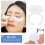 100Pcs Pigment Ring Holders Eyelash Glue Cups Plastic White 7