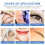 100Pcs Pigment Ring Holders Eyelash Glue Cups Plastic White 10