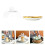 One Set Glass Cake Cover With Ceramic Tray Dessert Dome 2