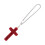 2Pièces Charm Auto Croix Rouge Strass Alliage Résistant Décoration 1