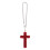 2Pièces Charm Auto Croix Rouge Strass Alliage Résistant Décoration 2