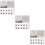 3Pcs Sonogram Photo Display Wooden Frame Milestone Board 11