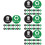 4 Sets Trash Can Recycle Stickers Waste Sorting Decals 8