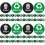 4 Sets Trash Can Recycle Stickers Waste Sorting Decals 7