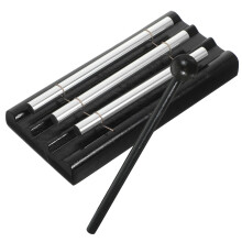 2Pcs Metal Tube Chime Wooden Percussion Instrument With Mallet