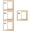 4Pcs Double Sided Rotating Wood Picture Frame With Lamp 9