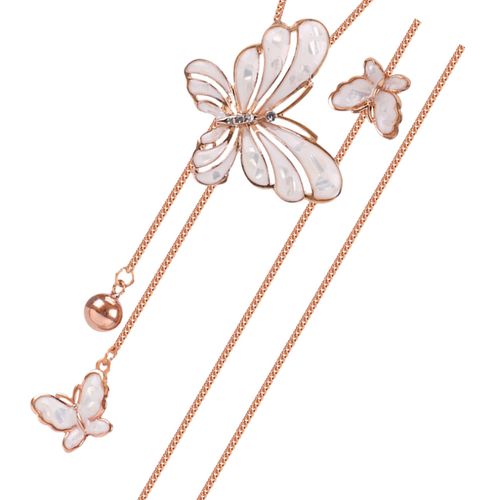 Photos - Pendant / Choker Necklace 4Pcs Necklace Jewelry Elegant Butterfly Pendant Long Chain