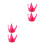 4 Pcs Funny Style Attachments Universal Rosy 5