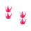 4 Pcs Funny Style Attachments Universal Rosy 9