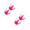 4 Pcs Funny Style Attachments Universal Rosy 8