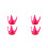4 Pcs Funny Style Attachments Universal Rosy 10