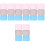 24 Pcs Comfortable Hamster Cooling Mats Washable Small Pet Pads 3