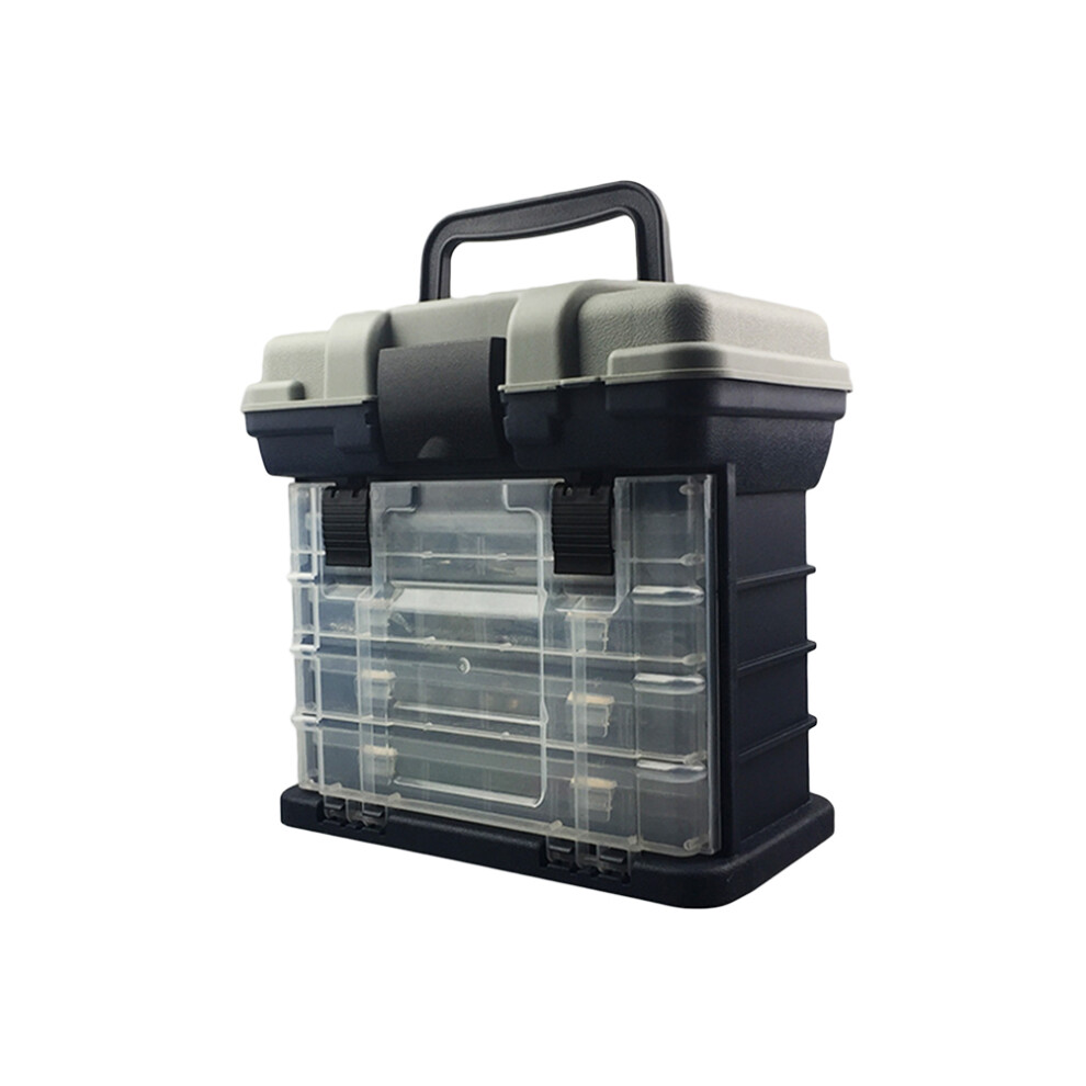 2Pcs 4-Drawer Tackle Box For Fishing Baits Lures Tools Shock-Resistant-image-OPC-PKXHN2S-NEW