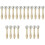 20 Pcs Single Jingle Bell Hand Shake Vertical Music Instrument Gift 5