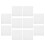 20 Pcs 11Ct Cotton Cross Stitch Fabric Sheets For Embroidery 1