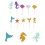 39Pcs Mermaid Theme Cake Decoration Cupcake Topper 5