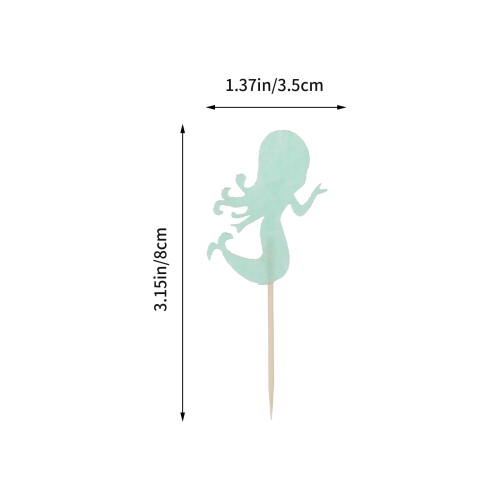 39Pcs Mermaid Theme Cake Decoration Cupcake Topper 1