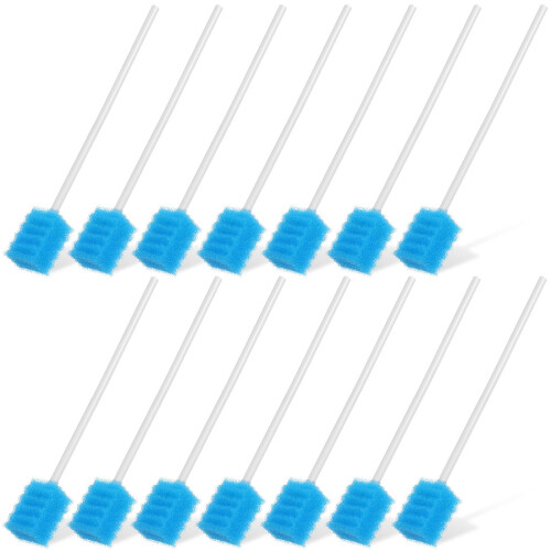 100 Pcs Oral Care Swabs On A Stick For Elderly 1