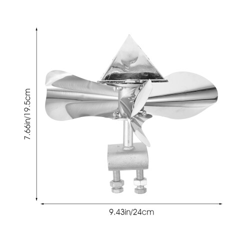 Bird Windmill Stainless Steel Metal Deterrent Device 2