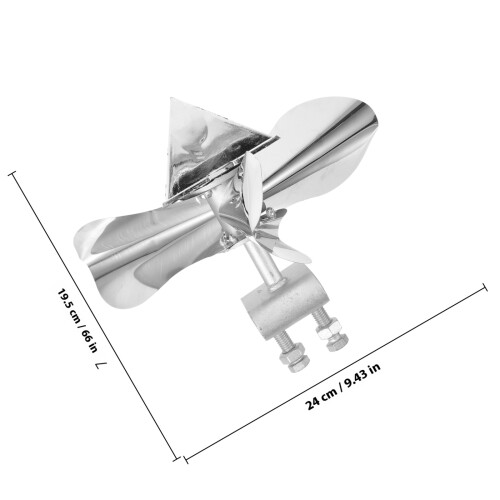 Bird Windmill Stainless Steel Metal Deterrent Device 1