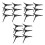18 Pcs Plastic Xmas Tree Bases Holders Fixators Blackish Green 9