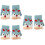 3 Pairs Kids Windproof Warm Half-Finger Gloves 7