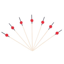 100 Pezzi Decorazioni Frutta Per Cocktail Spiedini In Bamboo Rosso