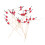 100 Pezzi Decorazioni Frutta Per Cocktail Spiedini In Bamboo Rosso 8